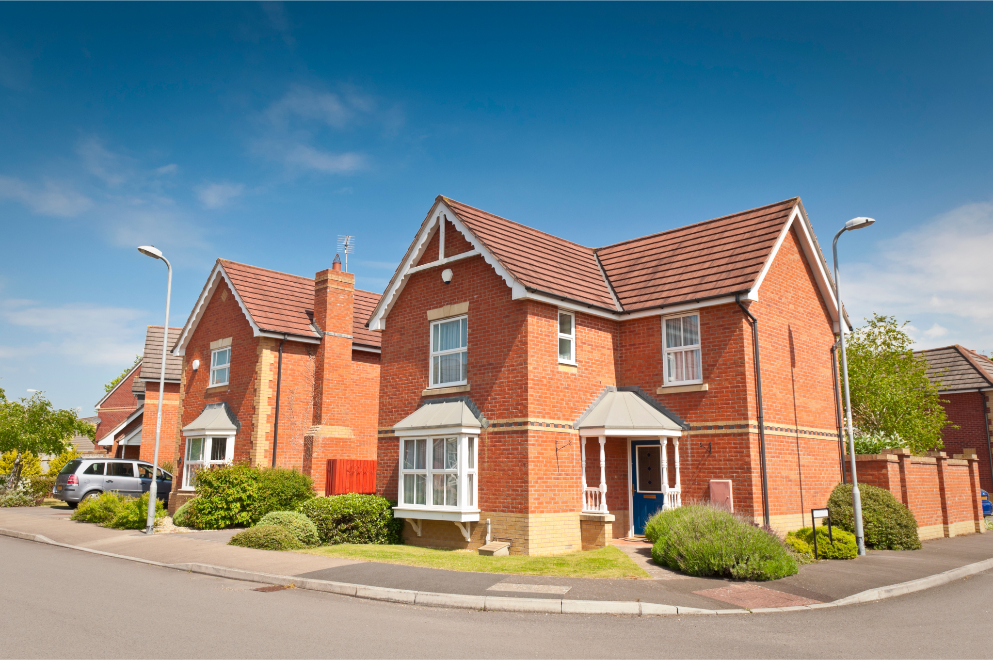 Houses On Street In The UK